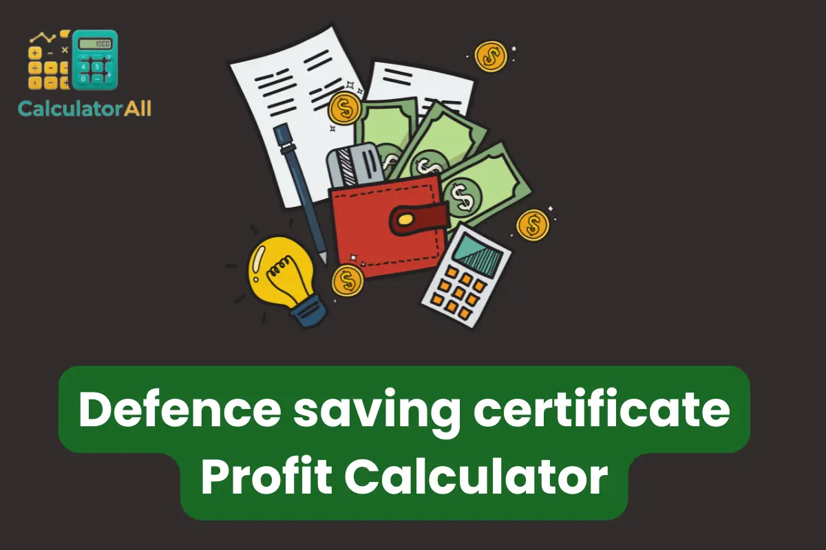 Defence saving certificate Profit Calculator